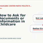 How to Ask for Documents or Information in Childcare Center Reply English