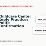 Childcare Center Reply Practice: Polite Confirmation Examples