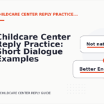 Childcare Center Reply Practice: Short Dialogue Examples